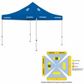 10' x 10' Blue Rigid Pop-Up Tent Kit, Full-Color, Dynamic Adhesion (6 Locations)